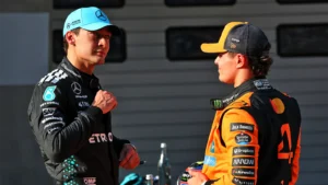 George Russell and Lando Norris are engaging in mind games