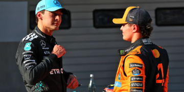 George Russell and Lando Norris are engaging in mind games
