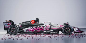 Haas is running a special livery at the Japanese GP