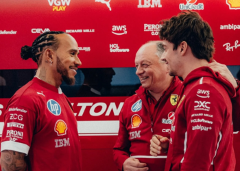 Charles Leclerc partners Lewis Hamilton at Ferrari in 2025 - Credit: Ferrari