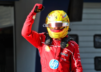 Lewis Hamilton earned his maiden Ferrari pole position for the Chinese GP Sprint race