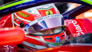 Trident's Rafael Camara led from start to finish in tricky wet-weather conditions to win the Feature Race and take his maiden victory in F3 at Albert Park