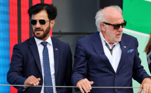 David Richards (right) seen alongside FIA President Mohammed Ben Sulayem (left)