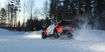 8, Ott Tanak, Martin Jarveoja, Hyundai i20 N Rally1. 13-16.02.2025. FIA World Rally Championship, Rd 2, Rally Sweden, Umea