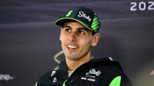 Gabriel Bortoleto (BRA) Sauber in the FIA Press Conference. 28.02.2025. Formula 1 Testing, Sakhir, Bahrain, Day Three