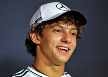 Andrea Kimi Antonelli (ITA) Mercedes AMG F1 in the FIA Press Conference. 13.03.2025. Formula 1 World Championship, Rd 1, Australian Grand Prix, Albert Park, Melbourne, Australia, Preparation Day