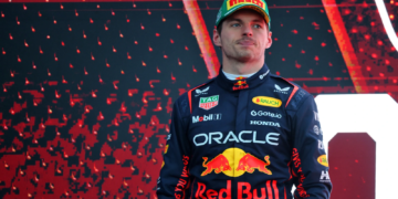 Second placed Max Verstappen (NLD) Red Bull Racing on the podium. 16.03.2025. Formula 1 World Championship, Rd 1, Australian Grand Prix, Albert Park, Melbourne, Australia, Race Day