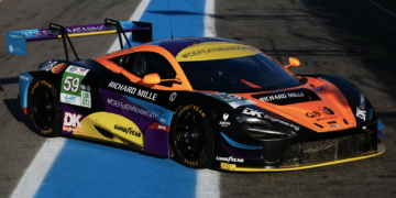 The #59 McLaren 720S LMGT3 Evo will sport a special livery for Le Mans as will their drivers' race suits