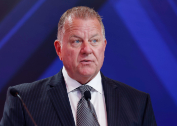 Jay Frye at the Indy 500 awards banquet as IndyCar President. Photo: IndyCar - Joe Skibinski