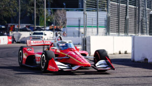 Power put in a fast lap at the end of Friday's running. Photo: Kevin Dejewski