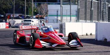 Power put in a fast lap at the end of Friday's running. Photo: Kevin Dejewski