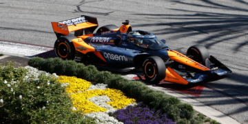 Siegel was impressive in Saturday morning's practice run. Photo: IndyCar - Chris Jones