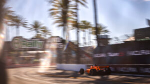 The scenic street course hosted high speeds on Saturday's qualifying. Photo: IndyCar - Chris Owens