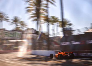 The scenic street course hosted high speeds on Saturday's qualifying. Photo: IndyCar - Chris Owens