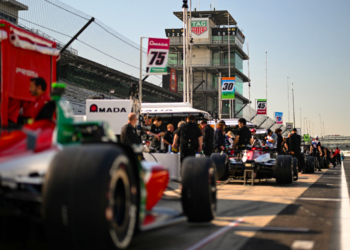 Multiple drivers built up speeds until they were cleared for full speed running. Photo: IndyCar - James Black