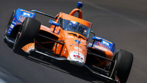 Dixon breached 225 MPH and set the fastest lap of the day. Photo: IndyCar - Joe Skibinski