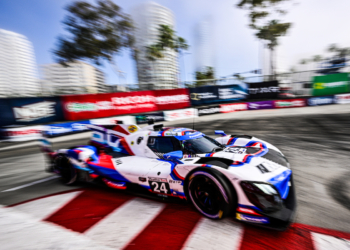 Dries Vanthoor on pole again for BMW at IMSA Long Beach