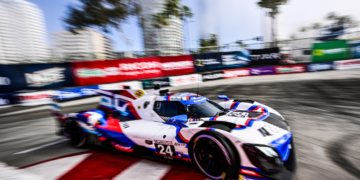 Dries Vanthoor on pole again for BMW at IMSA Long Beach