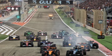 Oscar Piastri led the 2025 F1 Bahrain GP from lights out