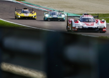 Matt Campbell led for Porsche Penske after halfway through the 6 Hours of Imola