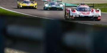 Matt Campbell led for Porsche Penske after halfway through the 6 Hours of Imola