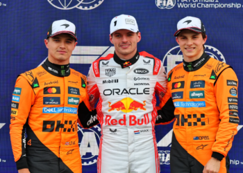 Max Verstappen is prepared to get his elbows out against the two McLaren drivers