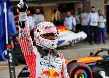 Max Verstappen earned a surprise pole position in Japan
