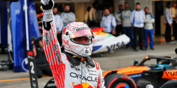 Max Verstappen earned a surprise pole position in Japan