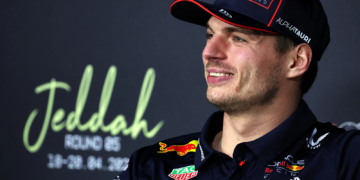 Max Verstappen was bombarded with questions over his Red Bull future in Jeddah