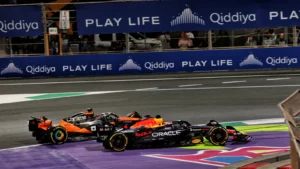 Christian Horner questioned where Max Verstappen was ‘supposed to go’ in his opening lap Saudi Arabian GP incident with Oscar Piastri
