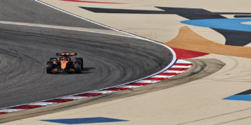 McLaren's Oscar Piastri headed the times in FP3 in Bahrain