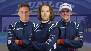 (Left to right) Renger van der Zande, David Heinemeier Hansson and Pietro Fittipaldi will co-pilot the #22 Oreca 07 Gibson LMP2