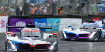 BMW RLL finished 1-2 during the first of two IMSA SportsCar Championship practice sessions at Long Beach
