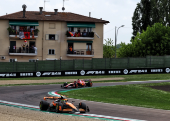 Lando Norris (GBR) McLaren MCL38. 19.05.2024. Formula 1 World Championship, Rd 7, Emilia Romagna Grand Prix, Imola, Italy, Race Day