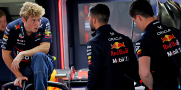 Liam Lawson (NZL) Red Bull Racing RB21. 20.03.2025. Formula 1 World Championship, Rd 2, Chinese Grand Prix, Shanghai, China, Preparation Day