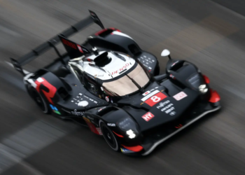 Toyota's Sebastien Buemi fought with Ferrari's Antonio Fuoco at Imola
