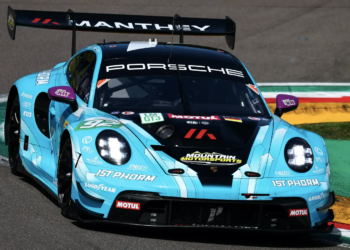 Richard Lietz, Riccardo Pera and Ryan Hardwick won for Manthey at Imola