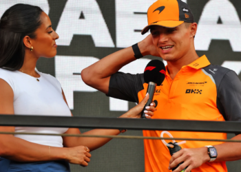 Lando Norris (GBR) McLaren on the drivers' parade. 20.04.2025. Formula 1 World Championship, Rd 5, Saudi Arabian Grand Prix, Jeddah, Saudi Arabia, Race Day