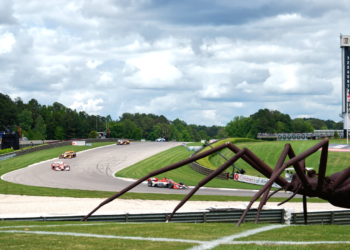 Barber's iconic statues watched over the weekend as Palou dominated. Photo: Kevin Dejewski