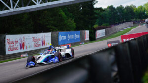 VeeKay made the call to pit later work by holding off a charging Will Power. Photo: Kevin Dejewski