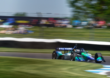Rahal fit used alternate tires late in the race, which did not help his win chances. Photo: Kevin Dejewski