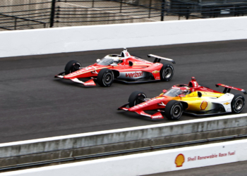 Will Power and Josef Newgarden were both fast in opening Indy 500 practice. Photo: IndyCar - Chris Jones