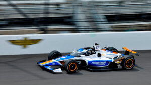 Kanaan drove Larson's #17 entry and completed all steps of the refresher course without incident. Photo: IndyCar - Paul Hurley