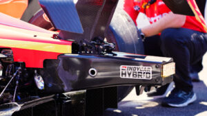 The part in question at the rear of Will Power's car on pit lane. Photo: Kevin Dejewski