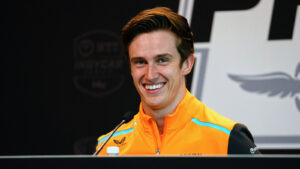 Pourchaire was all smiles during his short tenure in IndyCar last season. Photo: Kevin Dejewski