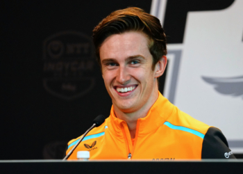 Pourchaire was all smiles during his short tenure in IndyCar last season. Photo: Kevin Dejewski