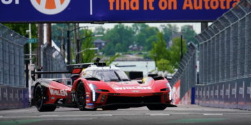 Jack Aitken was the fastest driver during the first of three sessions for the Detroit Sportscar Classic