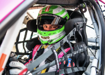 Klaus Bachler co-drives the #77 AO Racing Porsche 911 GT3.R with Laurin Heinrich