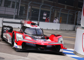 Nick Yelloly heads up an Acura 1-2 in IMSA qualifying at Detroit