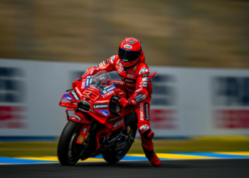 Marc Marquez at MotoGP Sprint race in Le Mans